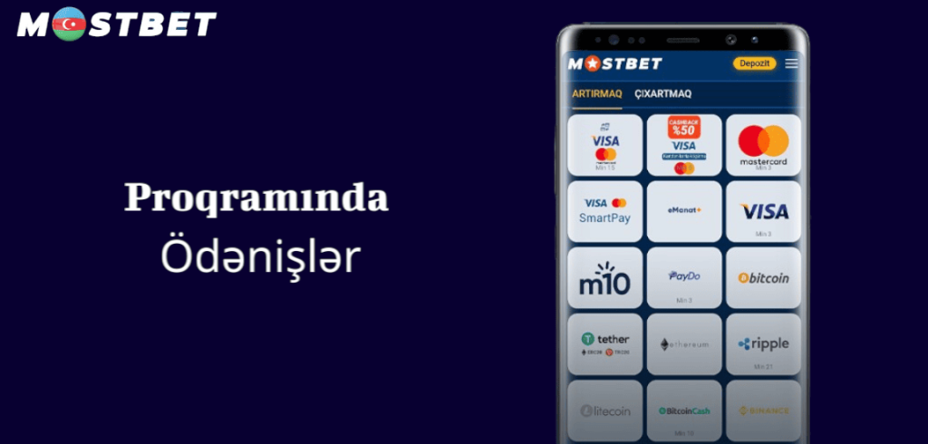Mostbet Mobil Proqramında Ödənişlər – Depozit və Çıxarışlar